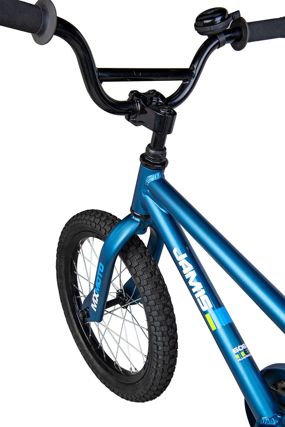 Moto Child BMX Bike 12' Motocross Style Seat Blue Steel Frame Handlebars Sports 